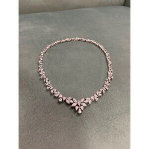 Suzanne Somers HSN Harry Winston CZ Diamond Cut REPLICA Necklace